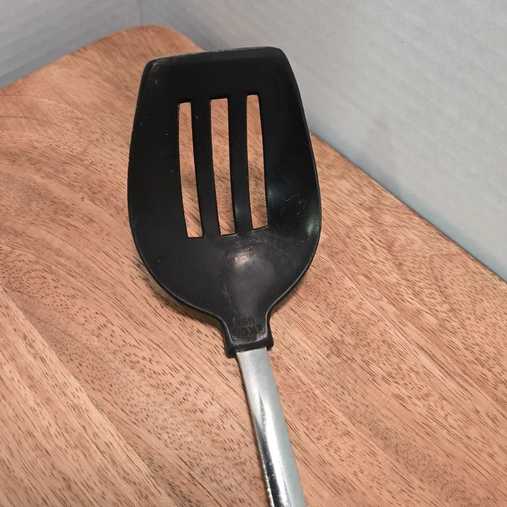 vintage ekco slotted spoon Nylon Retro Serving Utensil Cottage